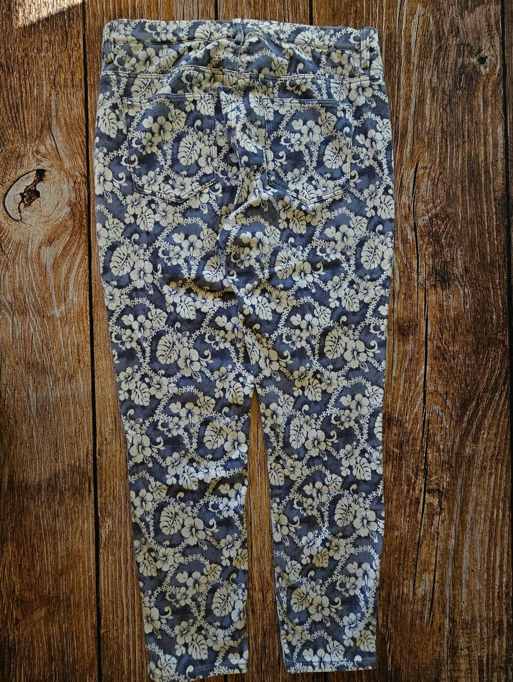 UNIQLO x Iolani Hawaiian Classics Floral Crop Leggings Jeans Pants - Picture 3 of 8